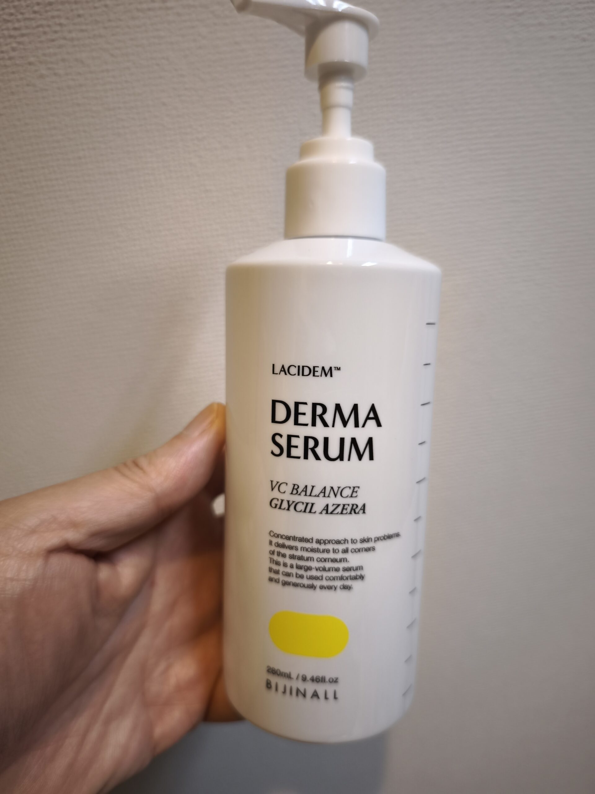 LACIDEM VCバランス ダーマ美容液 280mL（筆者の私物）